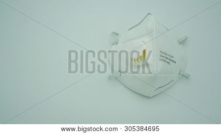 N95 Mask Help To Protect Dust And Other Particle, Put On White Background.