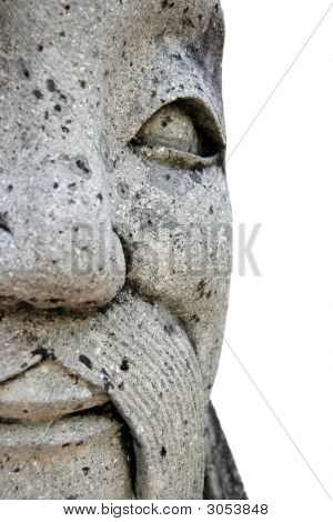 Smilende asiatiske Statue isoleret