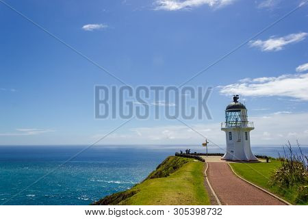 Cape Reinga Lighthouse, North Edge Of New Zealand