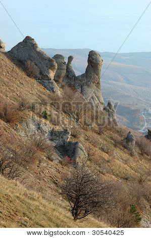 Demirji bjerg, Ghost Valley-berømte ukrainske Natural Reserve