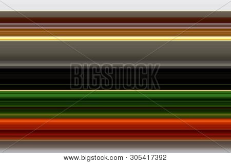 Abstract Rown, Orange, Green And Black Horizontal Lines Background