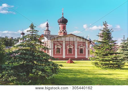 Orthodox Male Don Monastery. The Historical Building Of Russian Orthodox Culture. Russian Church