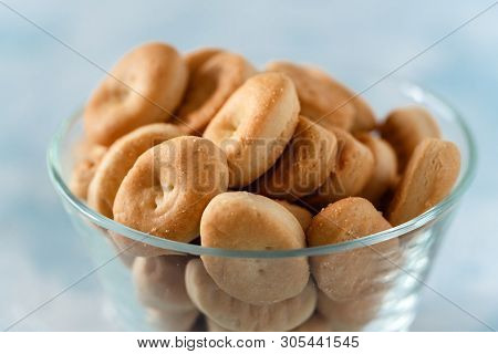 Traditional Spanish Crunchy Biscuits Homemade With Olive Oil Produced Since 1850 On The Island Of Ma