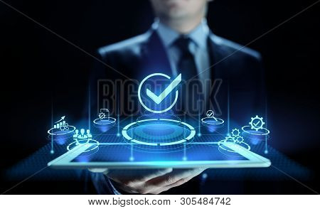 Standards Quality Assurance Control Standardisation And Certification Concept.