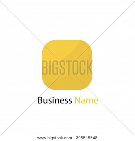 Vector Handshake In Flat Style. Business Name