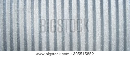 Galvanized Sheet Background. Old Gray Fence Texture.