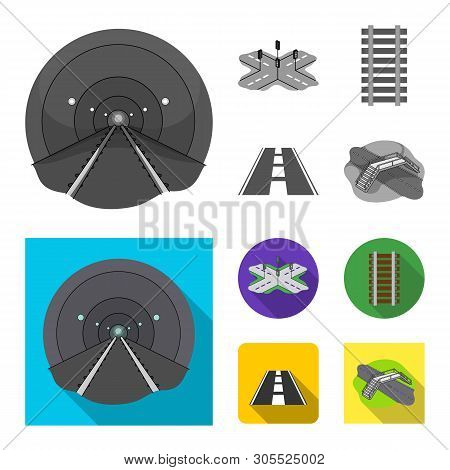 Vector Illustration Of Road And Street Symbol. Collection Of Road And Highway Stock Vector Illustrat
