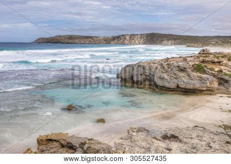 The Coastline In Cape Willoughby, Kangaroo Island, Australia