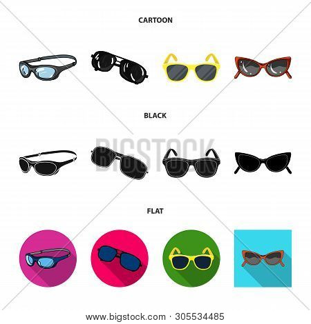 Vector Design Of Summer And Beach Icon. Set Of Summer And Fashion Vector Icon For Stock.