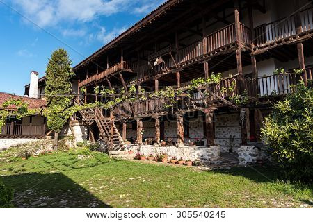 In Courtyard Of The Medieval Orthodox Monastery Of Rozhen, Near Melnik, Bulgaria