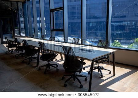 Bangkok, Thailand - May 2019 : Area Of True Digital Park Co-working Space With Luxury Comfortable De