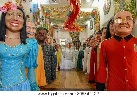 Carnival Puppets Of Olinda In Brazil
