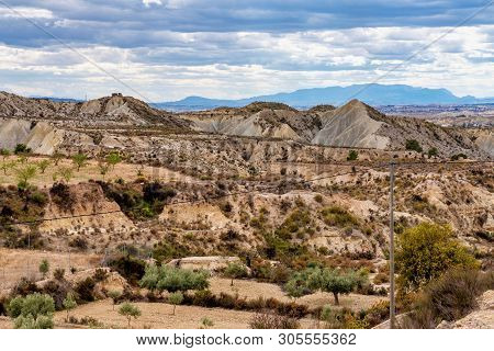 The Badlands Of Abanilla And Mahoya Near Murcia In Spain