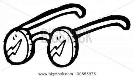 Cartoon-Brillen