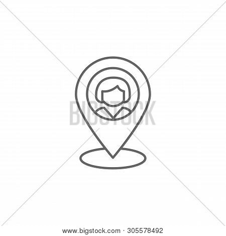 Localization Friendship Outline Icon. Elements Of Friendship Line Icon. Signs, Symbols And Vectors C