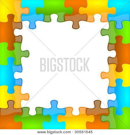 색상 및 광택 퍼즐 프레임 6 x 6