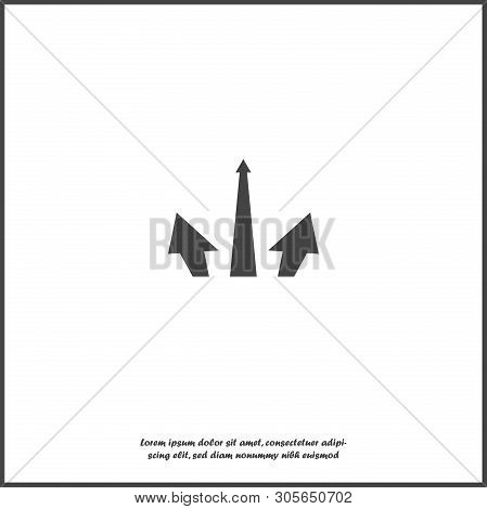 Vector Arrow Icon On White Isolated Background. Layers Grouped For Easy Editing Illustration. For Yo