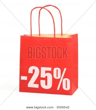 Shopping Bag -25 % allekirjoittaa valkoinen