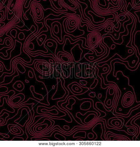 Topographic Map Lines Background. Abstract Vector Illustration. Contour Vector Map.