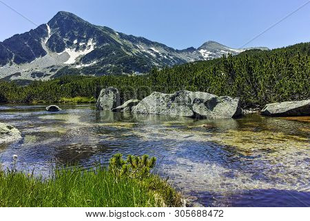 Landscape With Sivrya Peak And Banski Lakes, Pirin Mountain, Bulgaria