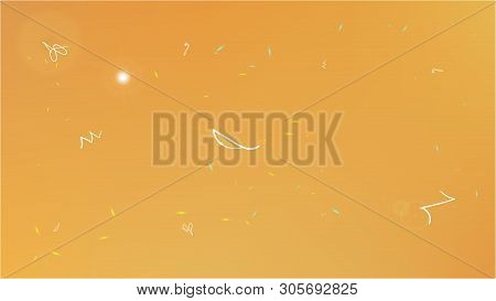 Pure Space Fantasy. Minimal Colorific Illustration.  Background Texture, Smoot. Gold Colored.  Fresh