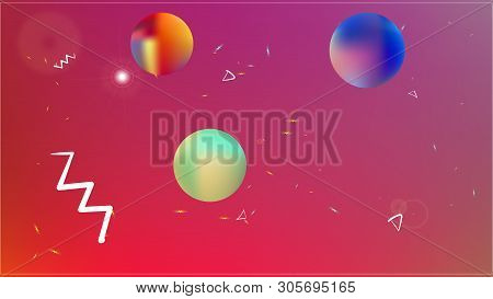 Fresh Space Fantasy. Background Texture, Unused. Plain Colorific Illustration.  Fancy Colored.  Rece