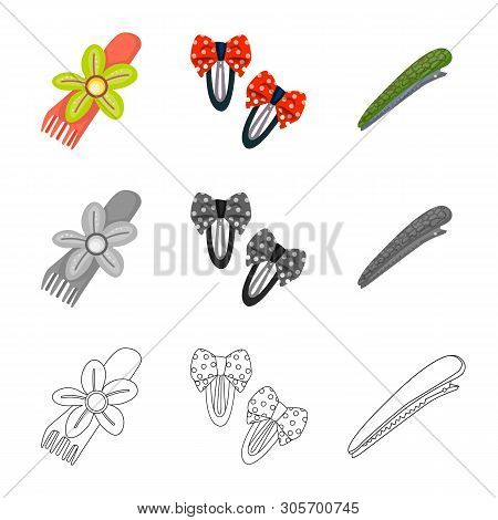 Vector Illustration Of Beauty And Fashion Logo. Set Of Beauty And Female Stock Vector Illustration.