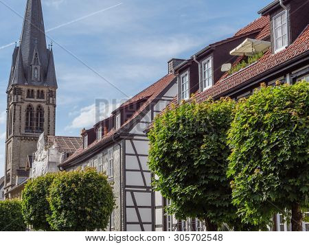 the City of Detmold and the hermannsdenkmal in germany
