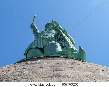 the City of Detmold and the hermannsdenkmal in germany