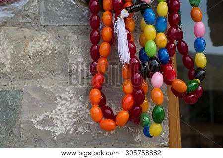 Souvenirs Shop In Lagich Village, Azerbaijan. Beautiful Photo Of Souvenir Shops In The Village Bazaa