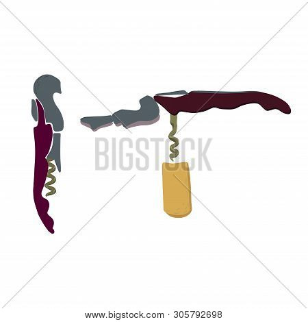Hand Drawn Corkscrew Vector Photo Free Trial Bigstock