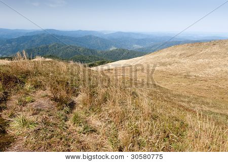 Bieszczady 山の南の東のポーランド