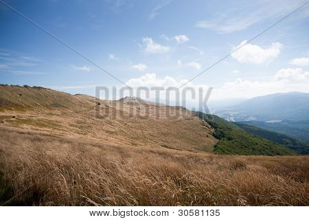 Bieszczady-bergen i södra östra Polen