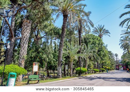 Antalya, Turkey - May 19, 2019: Karaalioglu Park Walk Through The Antali Park