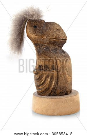 Souvenir Wooden Kamchatka Kutkh Aboriginal Religious Rites