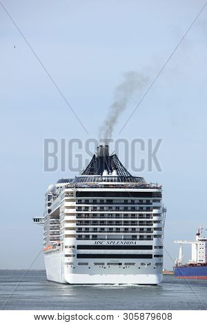 Ijmuiden, The Netherlands - September 10th, 2016: Msc Splendida A Cruise Ship Owned And Operated By 