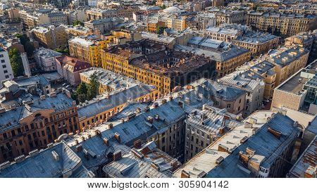 Aerial View Of Roofs In St. Petersburg