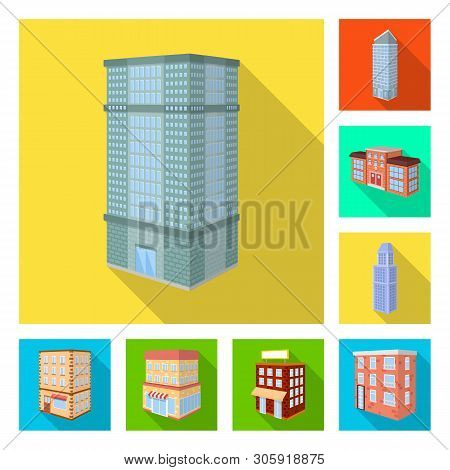 Vector Design Of Construction And Building Icon. Collection Of Construction And Estate Stock Symbol 