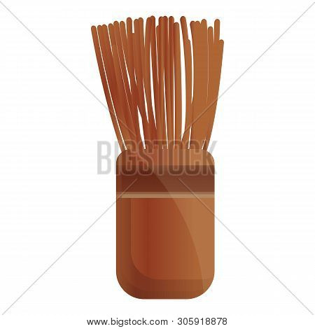Matcha Tea Sticks Icon. Cartoon Of Matcha Tea Sticks Vector Icon For Web Design Isolated On White Ba