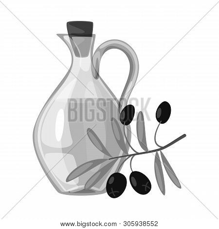 Vector Design Of Olive And Fruit Logo. Collection Of Olive And Food  Stock Symbol For Web.