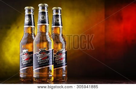Bottles Of Miller Genuine Draft Beer
