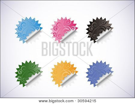 Set di Sticker vettoriale