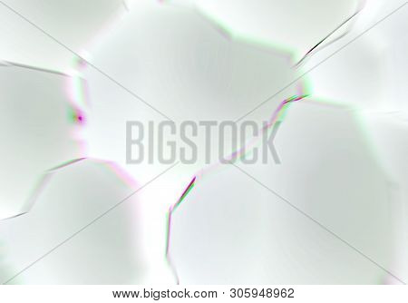 Abstract Background With 3d Shapes And Prism Color Shift