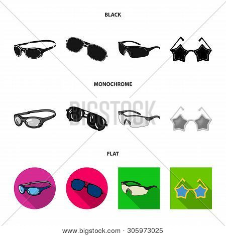 Vector Illustration Of Summer And Beach Logo. Collection Of Summer And Fashion Stock Vector Illustra
