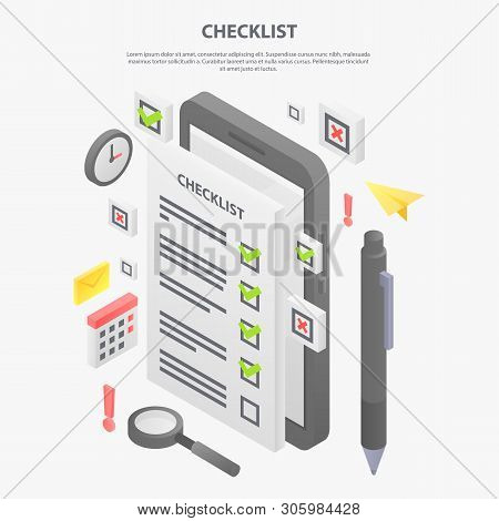 Checklist Concept Vector & Photo (Free Trial) | Bigstock