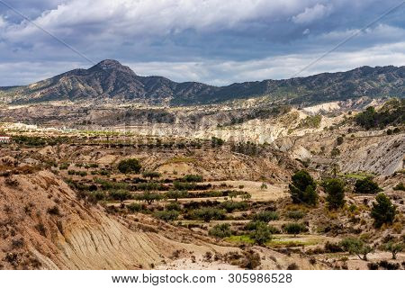 The Badlands Of Abanilla And Mahoya Near Murcia In Spain