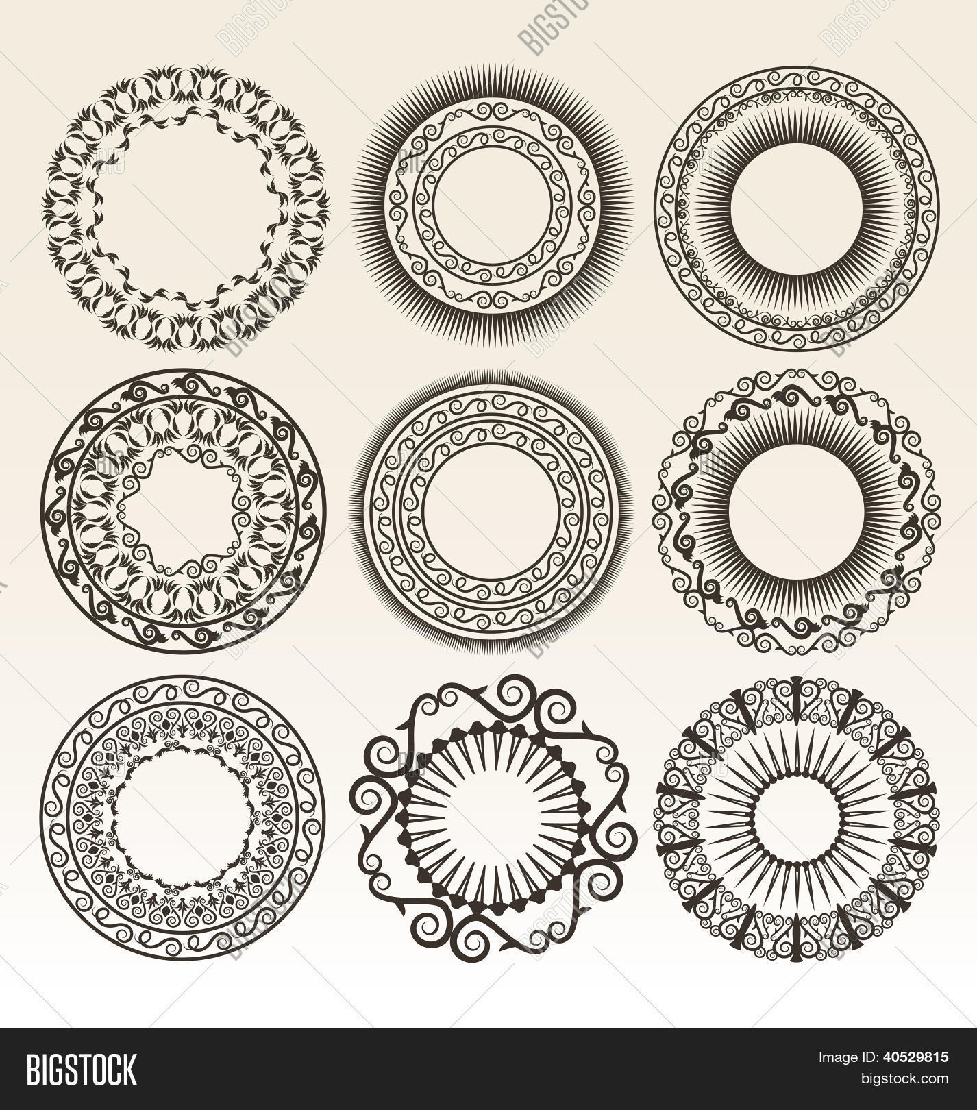 Decorative Circle Vector & Photo (Free Trial) | Bigstock