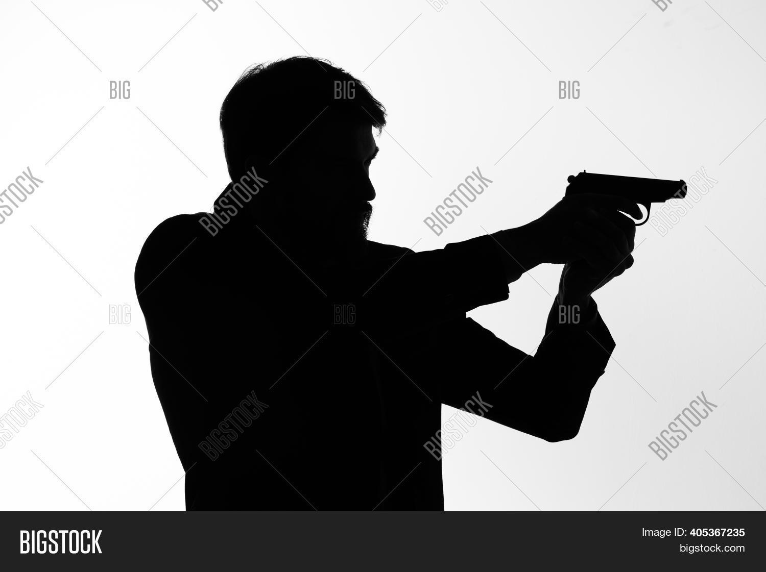 Shadow Man Gun His Image & Photo (Free Trial) Bigstock