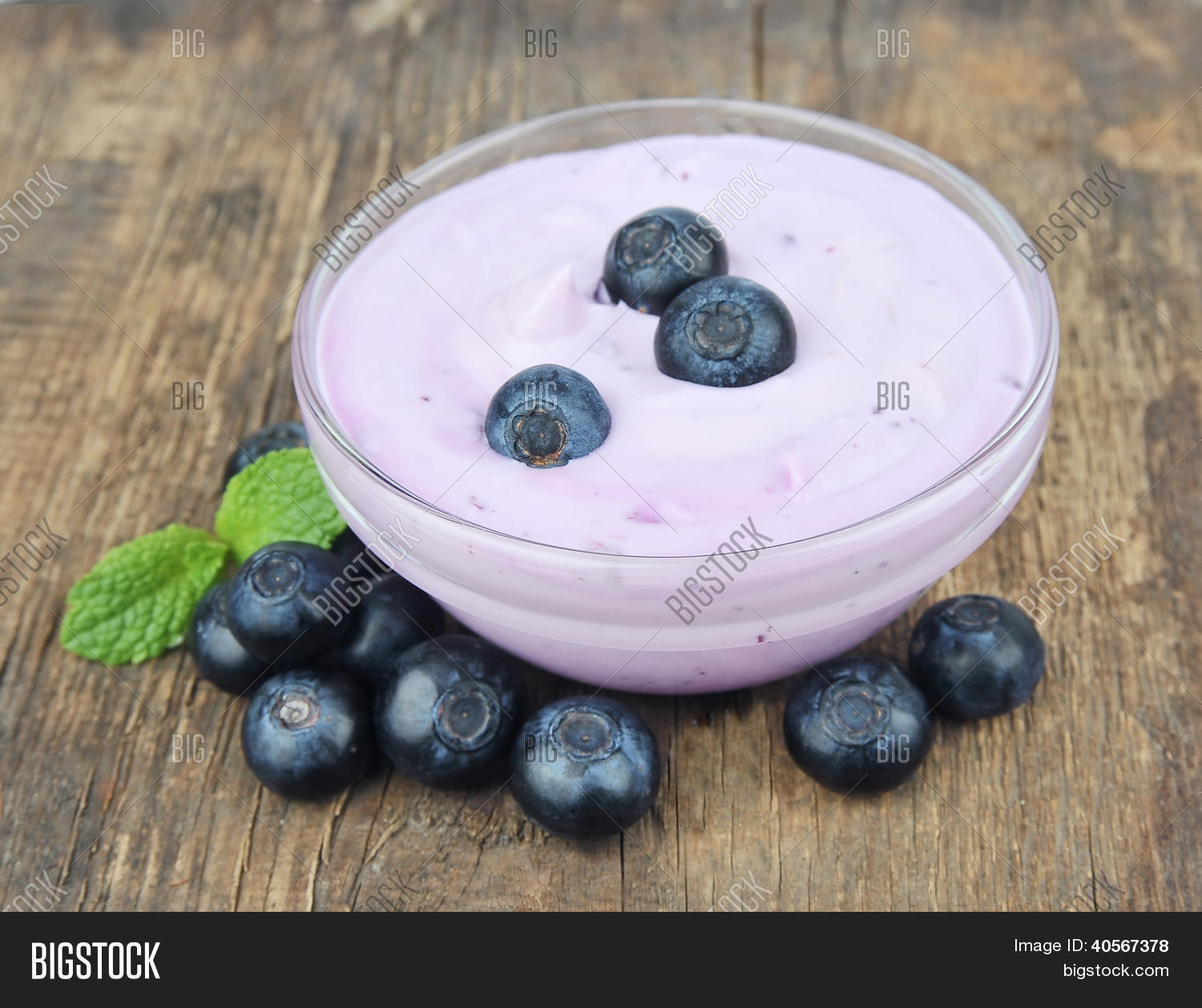 Blueberry Yogurt Image & Photo (Free Trial) Bigstock