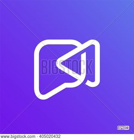Modern Professional Logo Monograma P In Purple Theme
